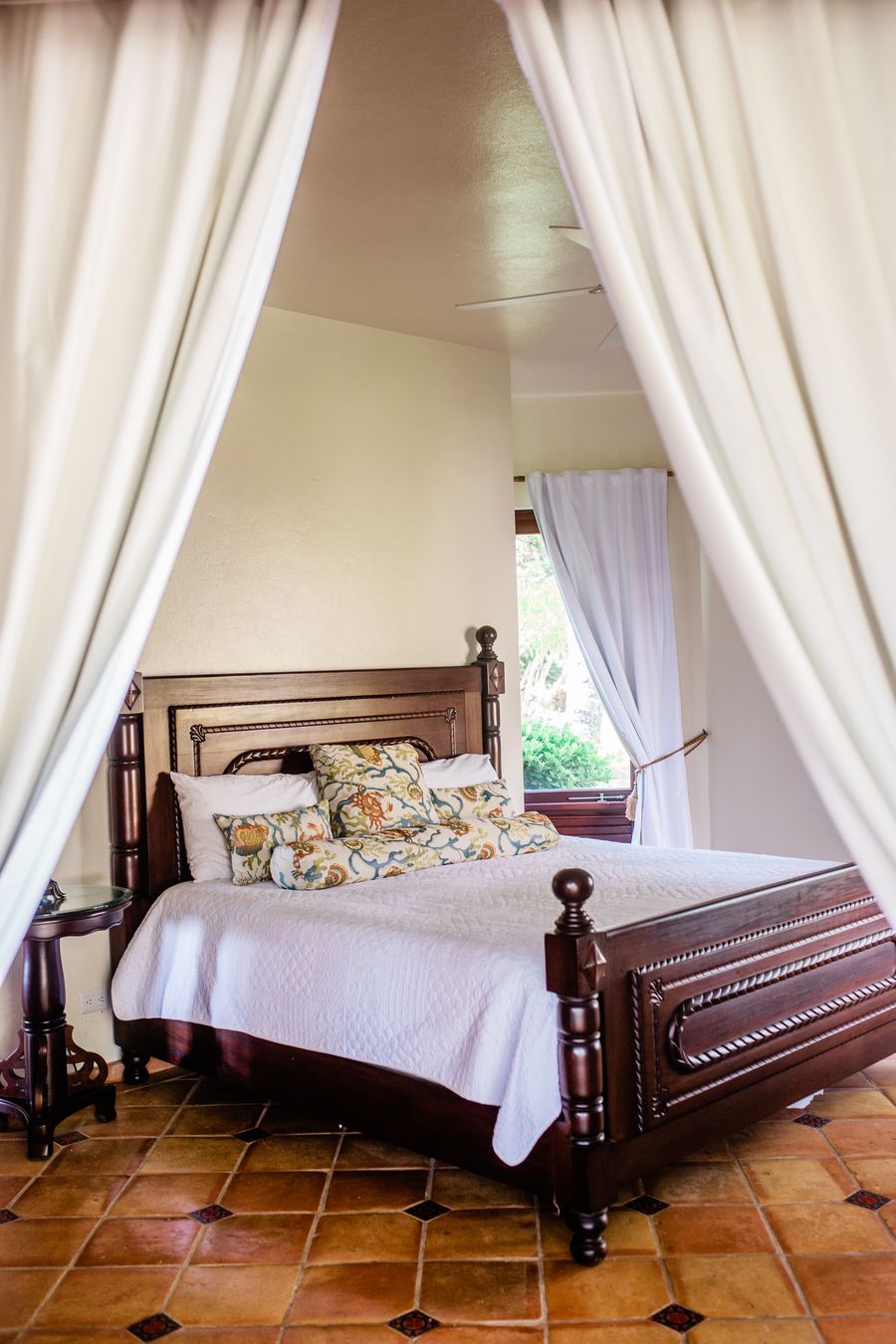 Bedroom with canopy bed